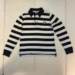 Petit Bateau ストライプ ボーダー ポロシャツ 長袖