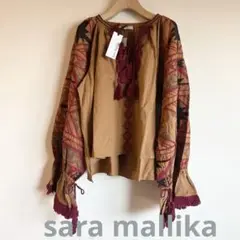 sara mallika サラマリカ ブラウス 刺繍 タッセル プルオーバー