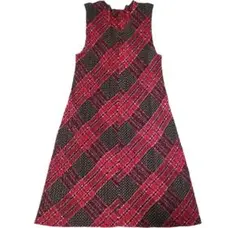 PLEATS PLEASE レア バイアスチェック プリーツワンピース サイズ3