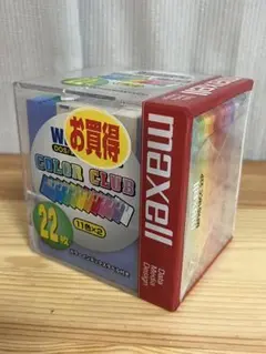 d695/新品シュリンク未開封★maxell COLOR CLUB 22枚入り