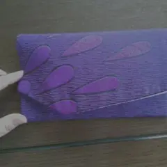 紫色 水滴模様 袱紗