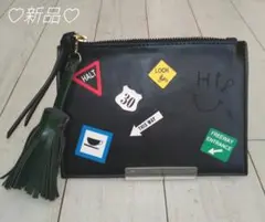 新品♡パッチイラスト♡人工皮革 フラグメントケース ノンブランド品