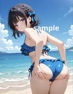 AIイラスト 美女 A4ポスター I62