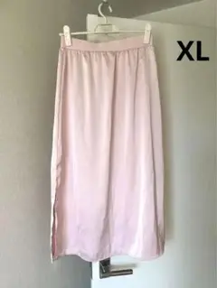 淡いピンクスカート 桜色 XL