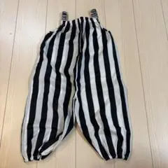 キッズ 作業着 カッパ 80〜100サイズ つなぎ　男女兼用 ボーダー