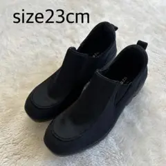 【美品】Ritsuna ブラック 介護用シューズ 23cm