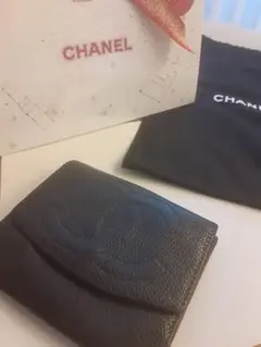 シャネル キャビアスキン財布