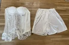ウエディングドレス用下着　補正下着とペチコートセット