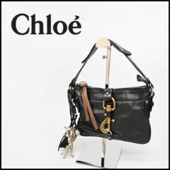 Chloe ケララ 25 レザーバッグチャーム ケララ ハンドバッグ レザー 黒 馬/馬蹄チャーム付き