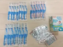 〘新品〙Ci603 仕上げ磨き用歯磨き21本＆Pigeon 歯磨きナップ