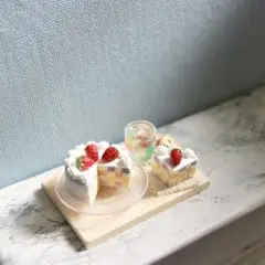 628. レインボーセバスチャンケーキセット　ミニチュアスイーツ