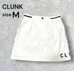 CLUNK ホワイトレディース ゴルフスカート Mサイズ