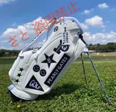 ★新品★PEARLY GATES ゴルフバッグ ホワイト 超入手困難