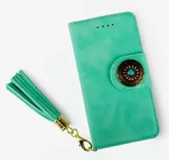 新品Sense3 ターコイズ フリップケース スマホ用