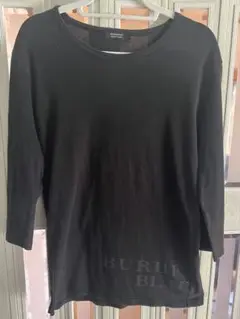 BURBERRY BLACK LABEL 七分袖カットソー ブラック
