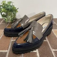 クラークス clarks タッセルローファー スリッポン エナメル 23.5㎝