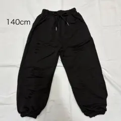新品未使用　ダンス着　スウェットパンツ　140cm ブラック ダメージ加工