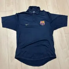 【希少品】 00s NIKE 銀タグ バルセロナ ポロシャツ L