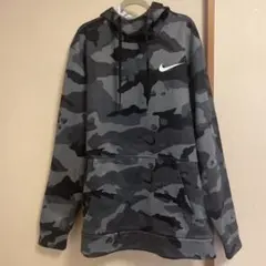 Nike グレー迷彩フード付きパーカー
