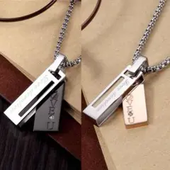 ❤️【2点セット】❤️ネックレス レディース カップル ペア ゴールド プレート