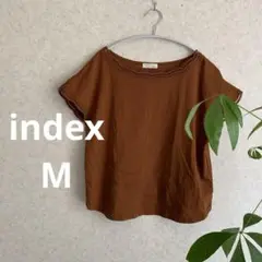 s古着 index 半袖カットソー　ブラウン　キャメル　M ☺︎