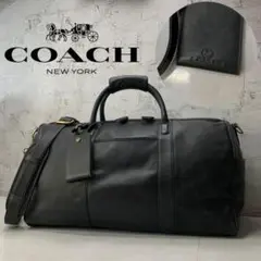 【未使用級】COACH LEXUSコラボ オールレザー ボストンバッグ 2way 未使用級】COACH LEXUSコラボ オールレザー ボストンバッグ 2way