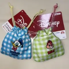 ★新品未使用タグ付き⭐︎ ミッキー&フレンズ ミニミニ巾着 2点セット