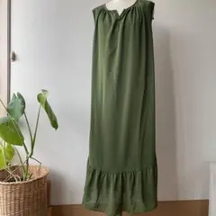 美品‼︎AIYISHANGFUSHI ノースリーブロングワンピース M