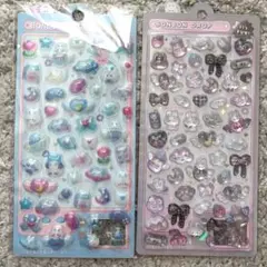 ぷくぷくシール&ボンボンドロップシール 2枚セット