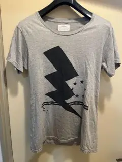 サイズ2 yoshio kubo グレー Tシャツ 雷デザイン