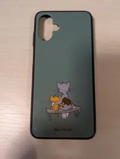 トムとジェリー スマホケース 緑色　Galaxy　A25 5G