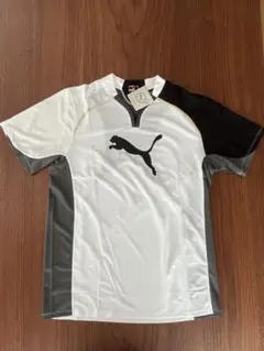 PUMA サッカーシャツ Lサイズ ホワイト/ブラック/グレー