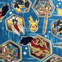 ポケモン　ザシアン、ザマゼンタ、ピカチュウ、エースバーン、ルカリオ