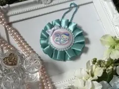 《再販》マタニティロゼット　マタニティマーク ロビンエッグブルー ハンドメイド