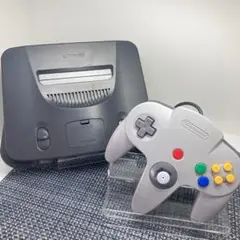 【フルメンテナンス】ニンテンドー64 本体 コントローラー セット グレー c
