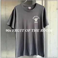 90s FRUIT OF THE ROOM crack print fade T
