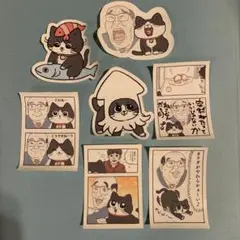 ねこに転生したおじさん　ステッカー7枚