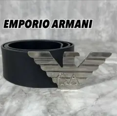 【人気】エンポリオアルマーニARMANI ベルト本革 バックル イタリア製レザー