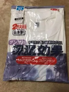 メンズ　グンゼ 肌着　半袖丸首　2枚組