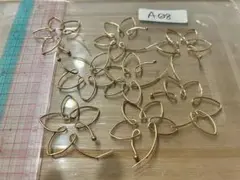 【A08】レア◎フラワーデザインピアス4ペアまとめ売り