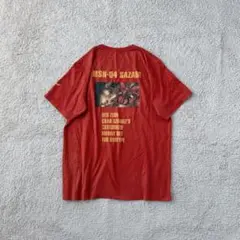 ガンダム サザビー Tシャツ バックプリント 半袖カットソー トップス レッド