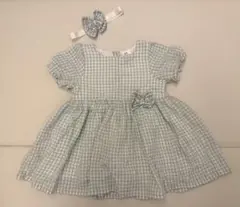 H&M ワンピース&ヘアバント　68/4-6M