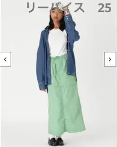 Levi's コンバーチブルカーゴスカート ミントグリーン25