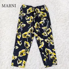 MARNI マルニ　パンツ　キャンディフラワー　花柄　リネン　麻　40 MARNI マルニ パンツ キャンディフラワー 花柄 リネン 麻 40