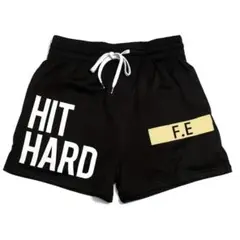 HIT HARD ブラックショートパンツ XL