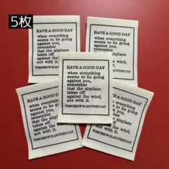 T-47 布タグ コットンタグ 5枚