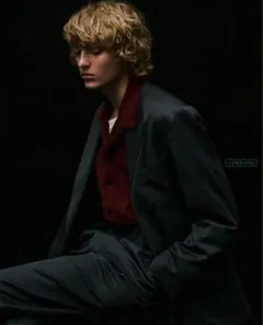 A.PRESSE Wool Gabardine jacket Trousers
