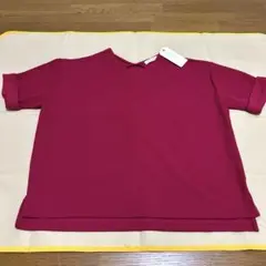 新品タグ付chocol raffine ピンク Vネック 半袖Tフリーサイズ