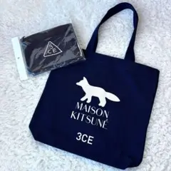 限定品★【Maison kitsune 3CE コラボ】トートバッグ ポーチ付き