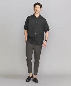 beauty＆youth クリア リネン リラックスレギュラーシャツ